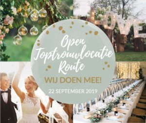 Open Toptrouwlocatie Route 22 september 2019