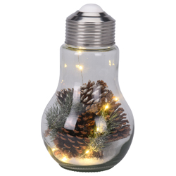 Kerstlamp met dennenappel