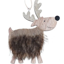 Kerstboom hanger rendier (bruin)