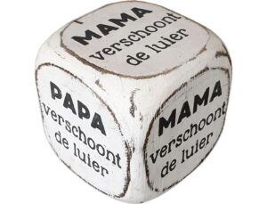 Dobbelsteen-mama-papa-verschoont